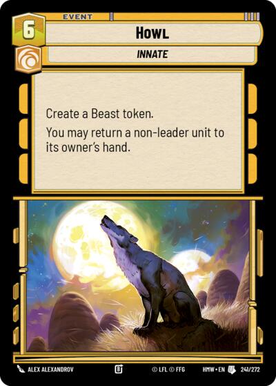 Howl – Homeworlds #241/272 Star Wars: Unlimited card
