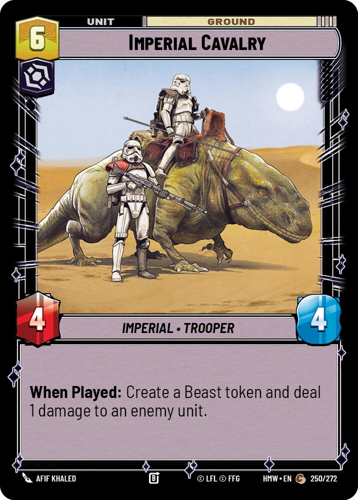 Imperial Cavalry – Homeworlds #250/272 Star Wars: Unlimited card