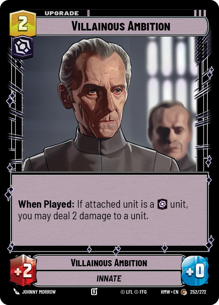 Villainous Ambition – Homeworlds #252/272 Star Wars: Unlimited card