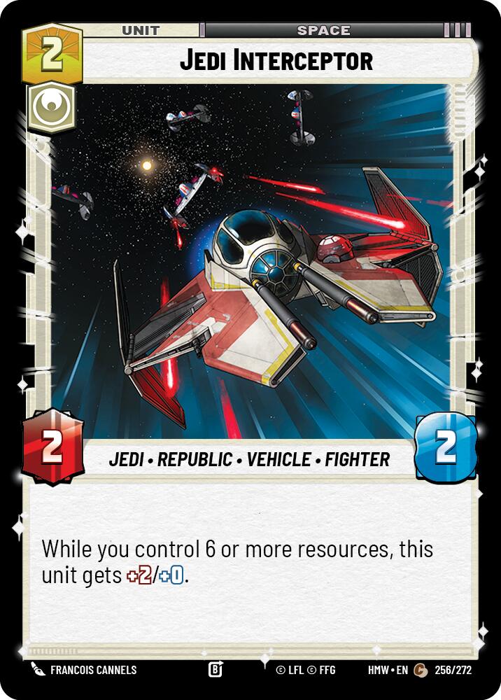 Jedi Interceptor – Homeworlds #256/272 Star Wars: Unlimited card