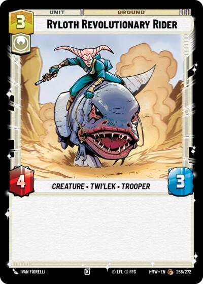 Ryloth Revolutionary Rider – Homeworlds #258/272 Star Wars: Unlimited card