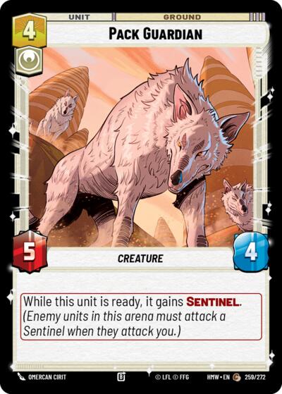 Pack Guardian – Homeworlds #259/272 Star Wars: Unlimited card