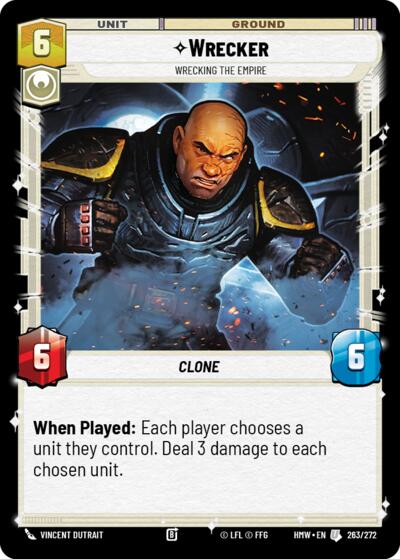 Wrecker - Wrecking the Empire – Homeworlds #263/272 Star Wars: Unlimited card