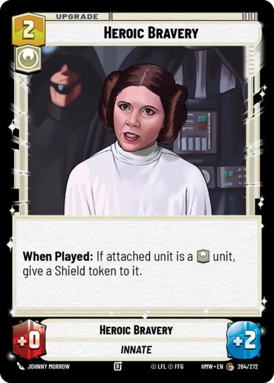 Heroic Bravery – Homeworlds #264/272 Star Wars: Unlimited card