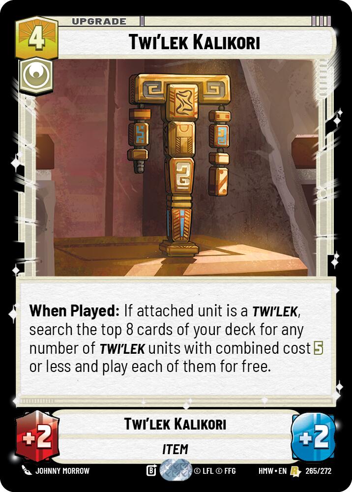 Twi'lek Kalikori – Homeworlds #265/272 Star Wars: Unlimited card