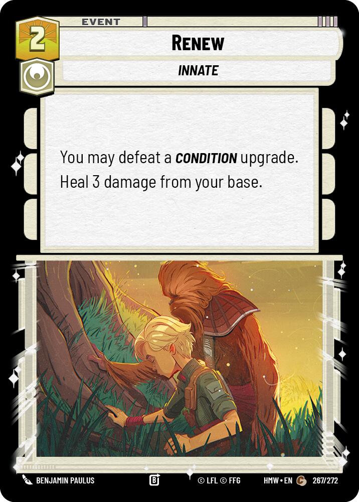 Renew – Homeworlds #267/272 Star Wars: Unlimited card