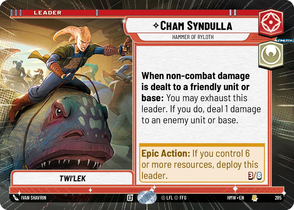 Cham Syndulla - Hammer of Ryloth (Hyperspace) – Homeworlds #285 Star Wars: Unlimited card