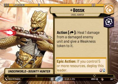 Bossk - Cruel Hunter (Hyperspace) – Homeworlds #287 Star Wars: Unlimited card