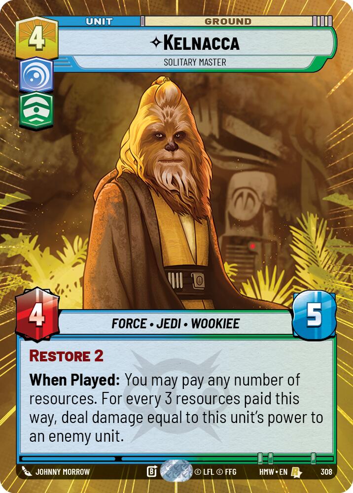 Kelnacca - Solitary Master (Hyperspace) – Homeworlds #308 Star Wars: Unlimited card