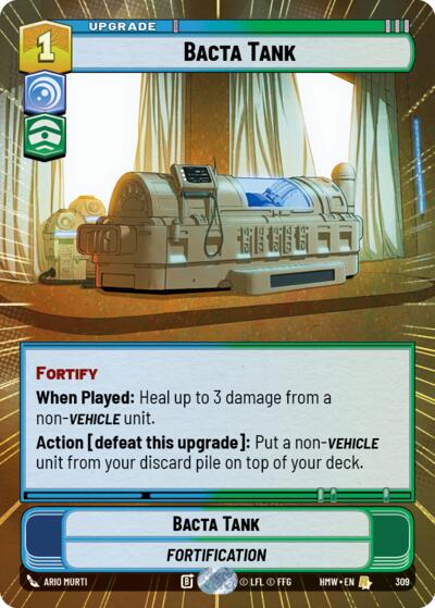 Bacta Tank (Hyperspace) – Homeworlds #309 Star Wars: Unlimited card