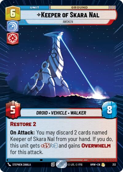 Keeper of Skara Nal - Awoken (Hyperspace) – Homeworlds #313 Star Wars: Unlimited card