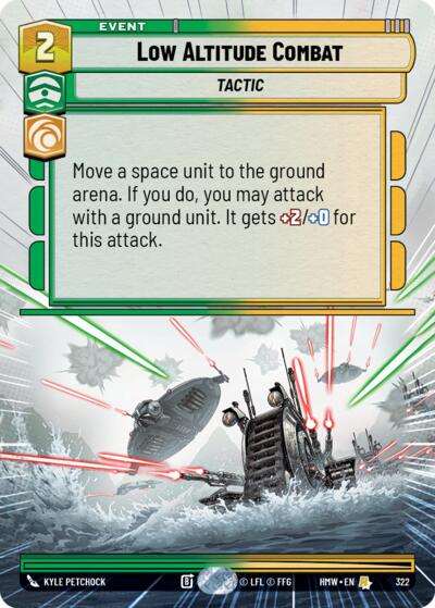 Low Altitude Combat (Hyperspace) – Homeworlds #322 Star Wars: Unlimited card