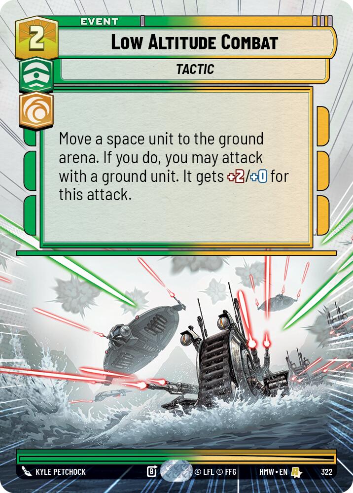 Low Altitude Combat (Hyperspace) – Homeworlds #322 Star Wars: Unlimited card