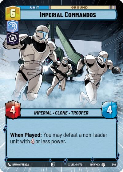 Imperial Commandos (Hyperspace) – Homeworlds #340 Star Wars: Unlimited card