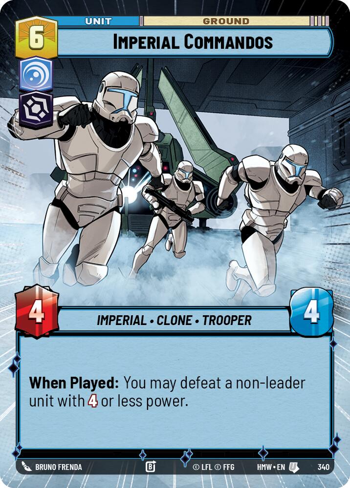 Imperial Commandos (Hyperspace) – Homeworlds #340 Star Wars: Unlimited card