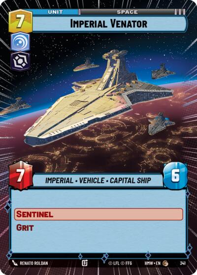 Imperial Venator (Hyperspace) – Homeworlds #341 Star Wars: Unlimited card