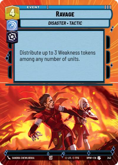Ravage (Hyperspace) – Homeworlds #343 Star Wars: Unlimited card