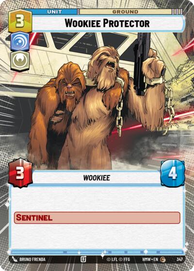 Wookiee Protector (Hyperspace) – Homeworlds #347 Star Wars: Unlimited card