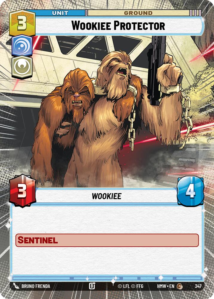 Wookiee Protector (Hyperspace) – Homeworlds #347 Star Wars: Unlimited card