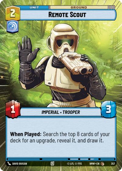 Remote Scout (Hyperspace) – Homeworlds #357 Star Wars: Unlimited card