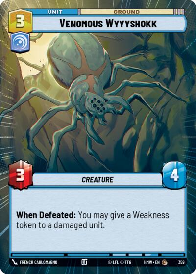 Venomous Wyyyshokk (Hyperspace) – Homeworlds #359 Star Wars: Unlimited card