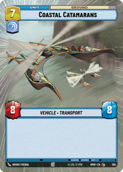 Coastal Catamarans (Hyperspace) – Homeworlds #365 Star Wars: Unlimited card