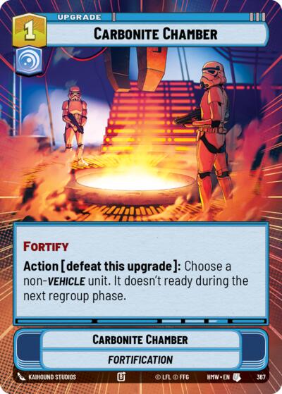 Carbonite Chamber (Hyperspace) – Homeworlds #367 Star Wars: Unlimited card