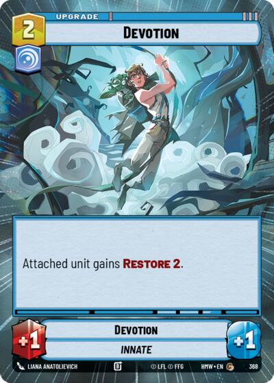Devotion (Hyperspace) – Homeworlds #368 Star Wars: Unlimited card