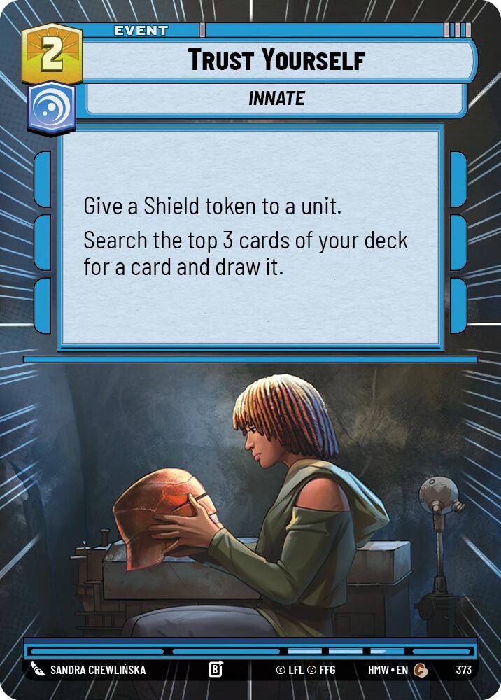 Trust Yourself (Hyperspace) – Homeworlds #373 Star Wars: Unlimited card