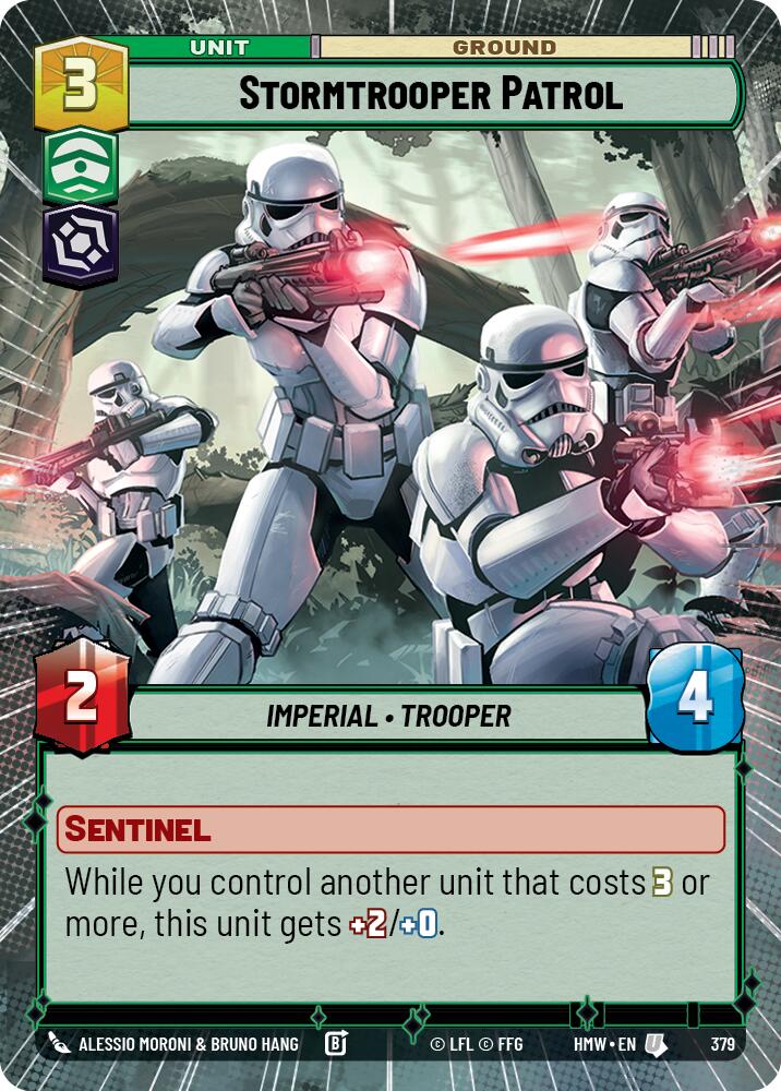 Stormtrooper Patrol (Hyperspace) – Homeworlds #379 Star Wars: Unlimited card