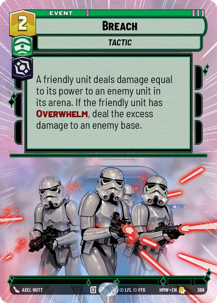 Breach (Hyperspace) – Homeworlds #386 Star Wars: Unlimited card