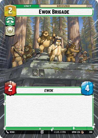 Ewok Brigade (Hyperspace) – Homeworlds #388 Star Wars: Unlimited card