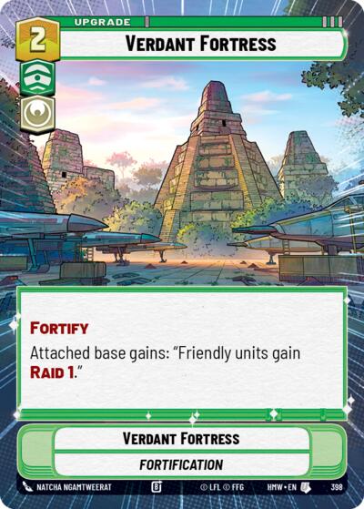 Verdant Fortress (Hyperspace) – Homeworlds #398 Star Wars: Unlimited card