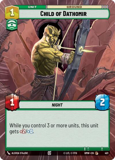 Child of Dathomir (Hyperspace) – Homeworlds #401 Star Wars: Unlimited card