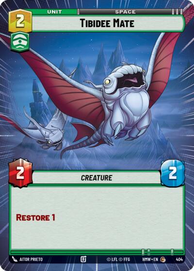 Tibidee Mate (Hyperspace) – Homeworlds #404 Star Wars: Unlimited card