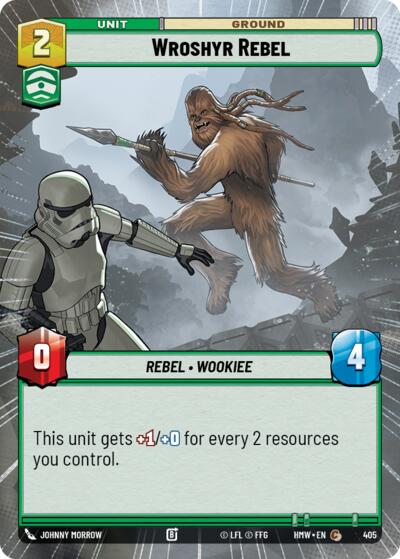 Wroshyr Rebel (Hyperspace) – Homeworlds #405 Star Wars: Unlimited card