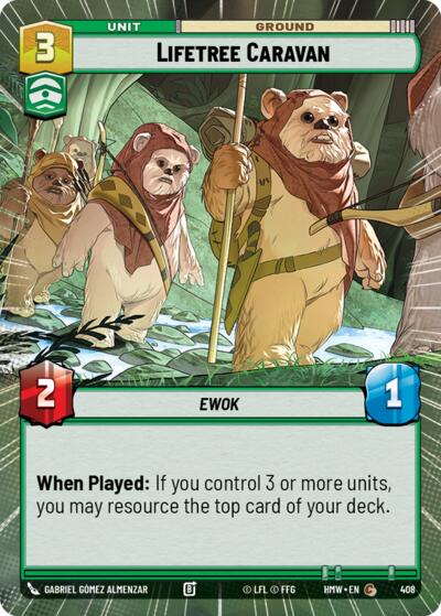 Lifetree Caravan (Hyperspace) – Homeworlds #408 Star Wars: Unlimited card