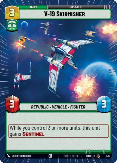 V-19 Skirmisher (Hyperspace) – Homeworlds #409 Star Wars: Unlimited card