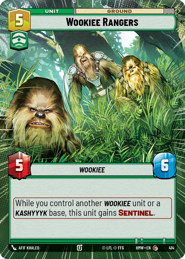 Wookiee Rangers (Hyperspace) – Homeworlds #414 Star Wars: Unlimited card