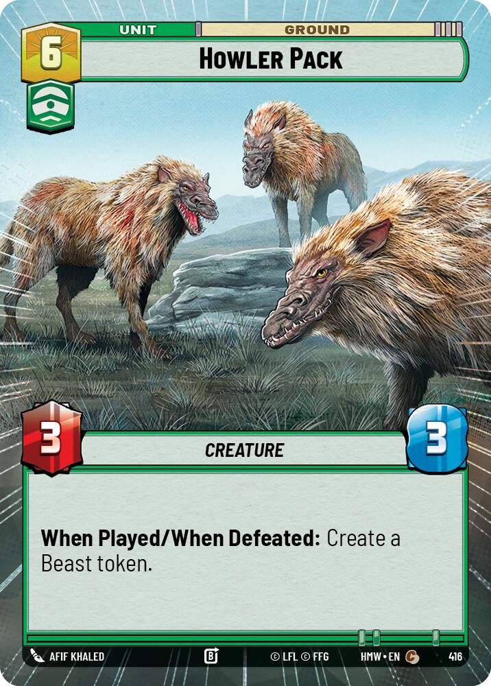 Howler Pack (Hyperspace) – Homeworlds #416 Star Wars: Unlimited card