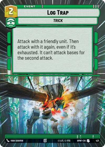 Log Trap (Hyperspace) – Homeworlds #421 Star Wars: Unlimited card