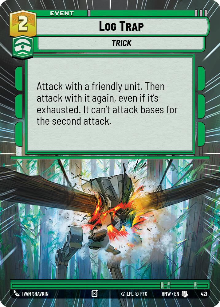 Log Trap (Hyperspace) – Homeworlds #421 Star Wars: Unlimited card
