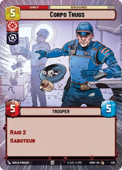 Corpo Thugs (Hyperspace) – Homeworlds #429 Star Wars: Unlimited card