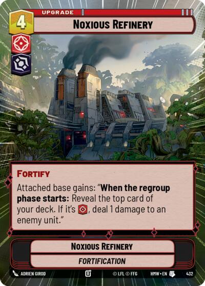 Noxious Refinery (Hyperspace) – Homeworlds #432 Star Wars: Unlimited card