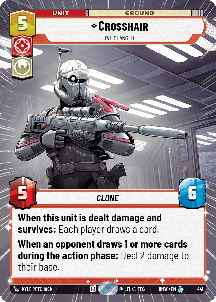 Crosshair - I've Changed (Hyperspace) – Homeworlds #441 Star Wars: Unlimited card