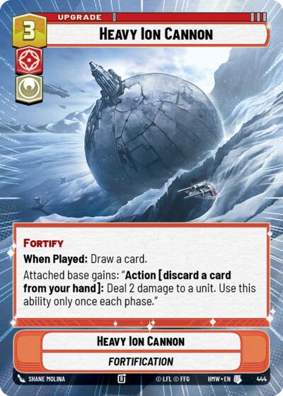 Heavy Ion Cannon (Hyperspace) – Homeworlds #444 Star Wars: Unlimited card