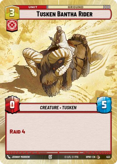 Tusken Bantha Rider (Hyperspace) – Homeworlds #453 Star Wars: Unlimited card