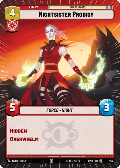 Nightsister Prodigy (Hyperspace) – Homeworlds #455 Star Wars: Unlimited card