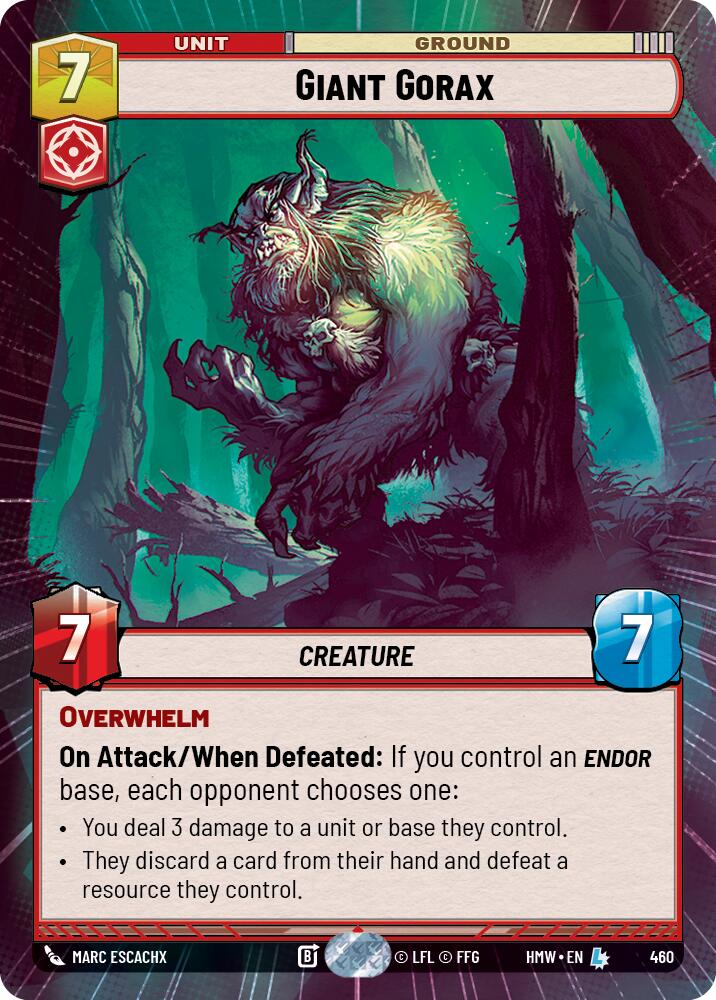 Giant Gorax (Hyperspace) – Homeworlds #460 Star Wars: Unlimited card