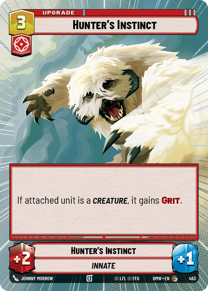 Hunter's Instinct (Hyperspace) – Homeworlds #463 Star Wars: Unlimited card